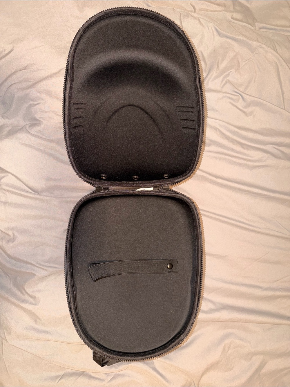 Black Protective Cap Case with Interior Strap